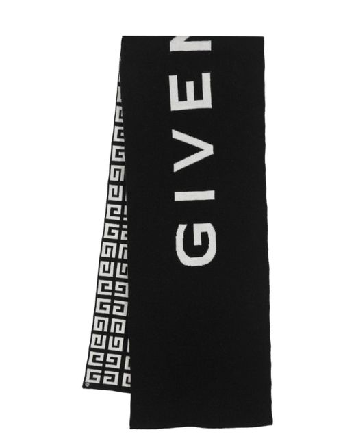 Givenchy logo intarsia-knit scarf