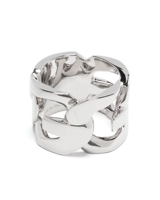 Givenchy ID engraved-logo ring