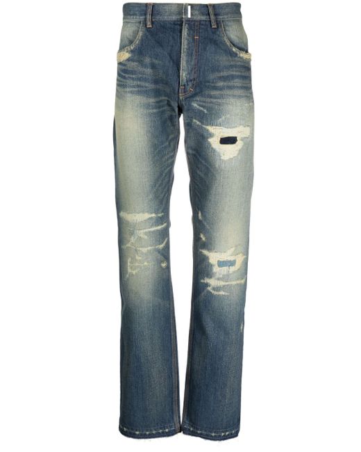 Givenchy distressed straight-leg jeans