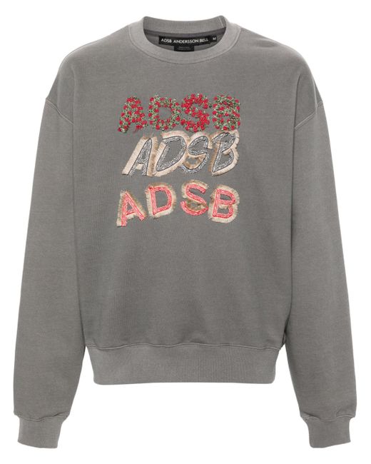 Andersson Bell logo-patches cotton-blend sweatshirt