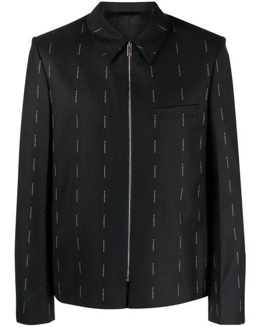 Givenchy logo-print shirt jacket