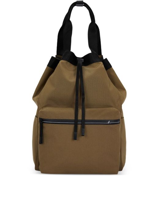 Agnès B. Square drawstring-fastening backpack