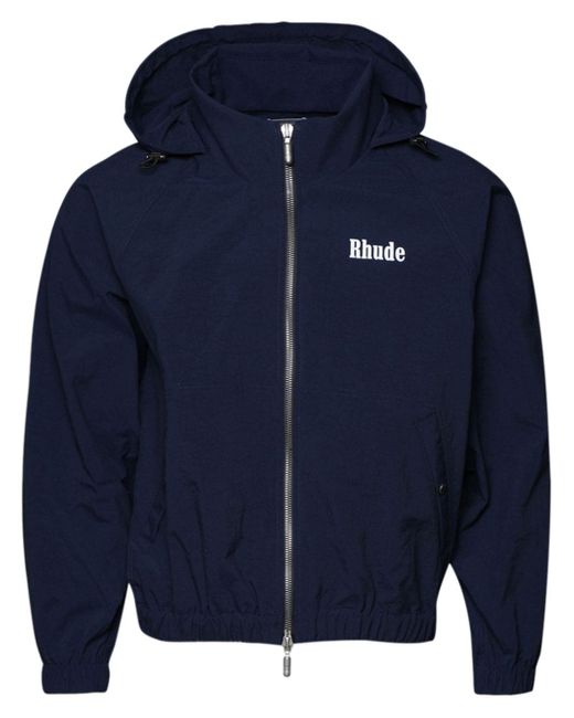 Rhude logo-print hoodie