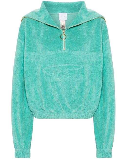 Patou half-zip terrycloth hoodie