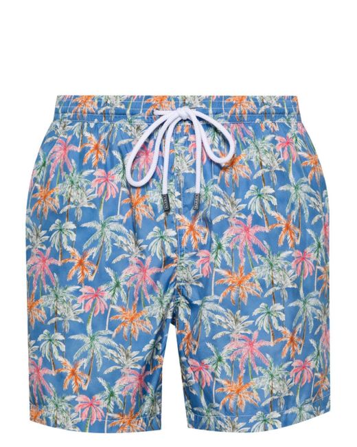 Barba palm tree-print swim shorts