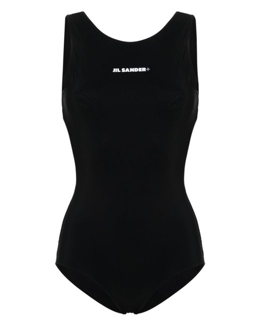 Jil Sander logo-print swimsuit