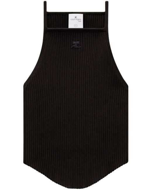 Courrèges Holistic ribbed-knit tank top