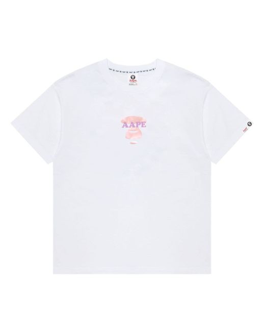 Aape By *A Bathing Ape® logo-print T-shirt