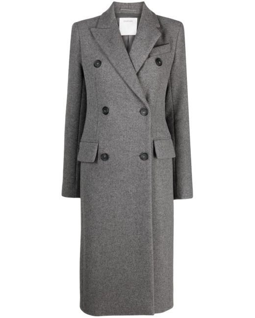 Sportmax double-breasted wool-cashmere coat