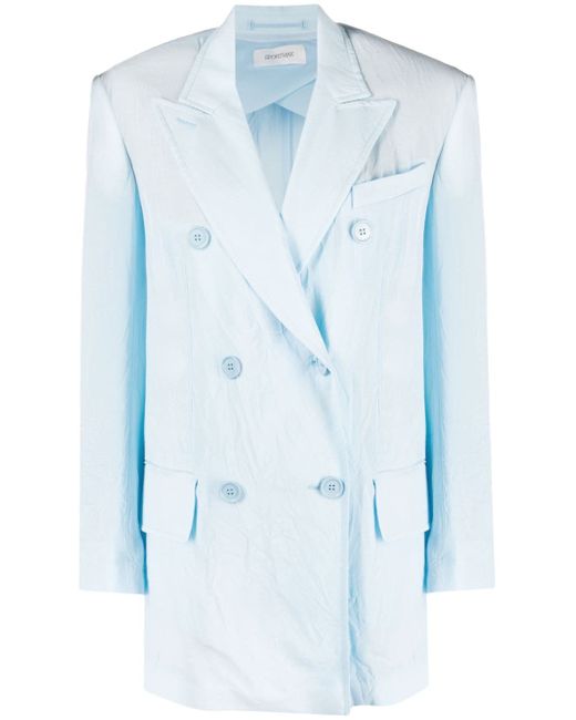 Sportmax fitted double-breasted button blazer