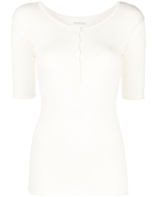 Sportmax knitted henley top