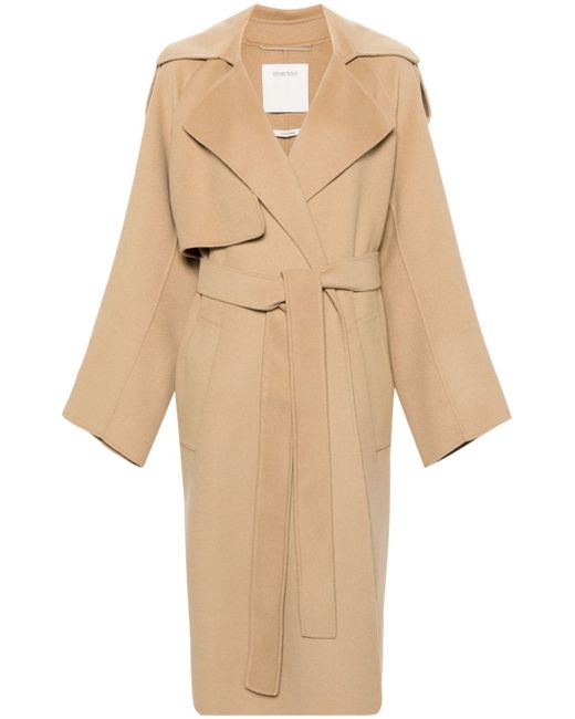 Sportmax Fiore single-breasted belted coat