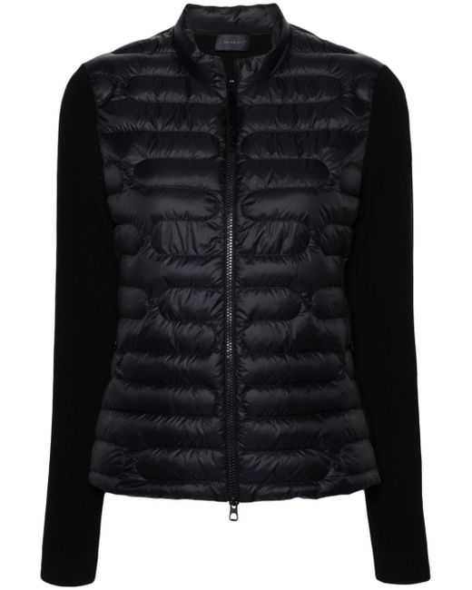 Moncler logo-patch quilted-panel jacket