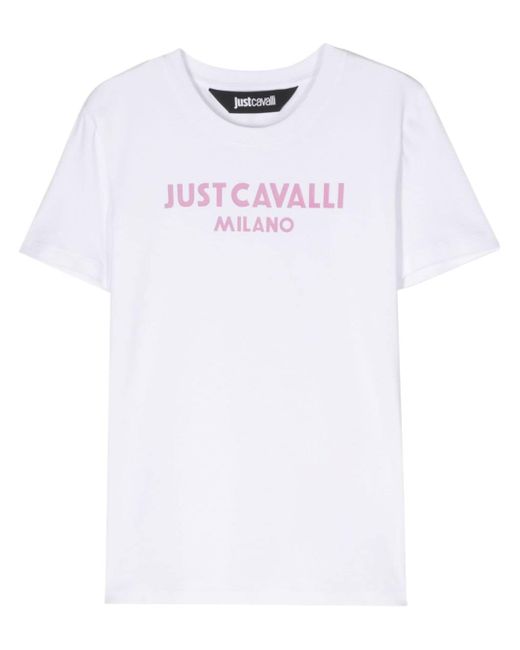 Just Cavalli logo-print round-neck T-shirt