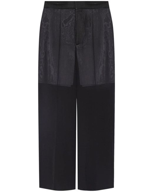 Victoria Beckham panelled straight-leg trousers