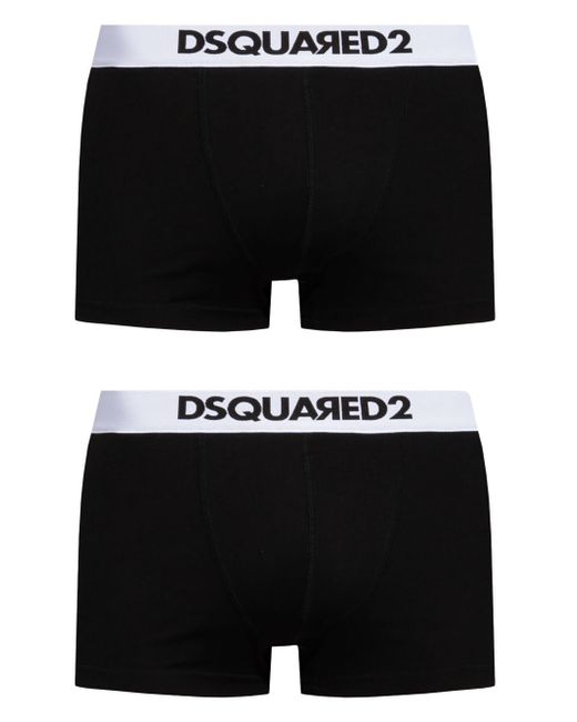 Dsquared2 logo-waistband stretch-cotton boxers pack of two