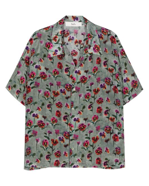 Séfr Noam floral-print shirt