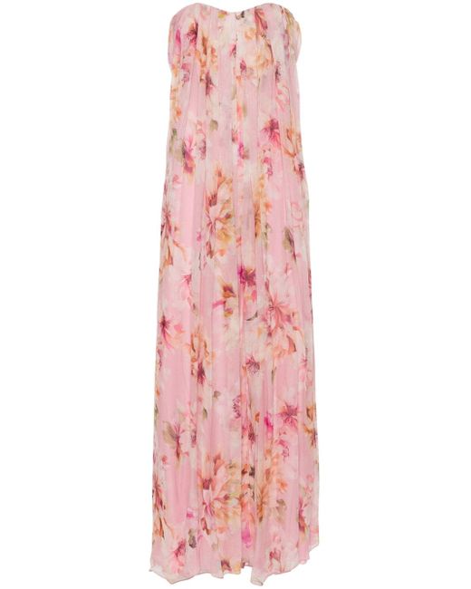 Nissa floral-print maxi dress