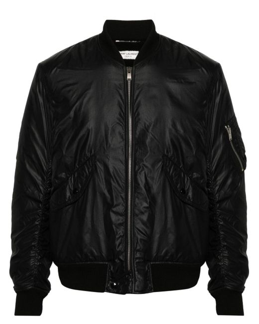 Saint Laurent zipped bomber jacket