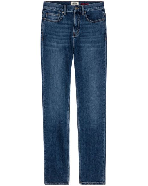 Zadig & Voltaire mid-rise slim-cut jeans