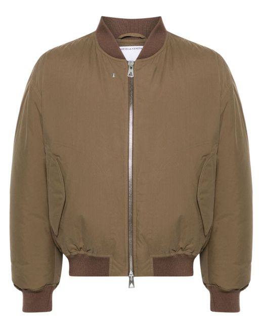 Bottega Veneta zip-up cotton bomber jacket