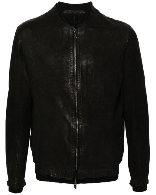 Salvatore Santoro zip-up leather bomber jacket