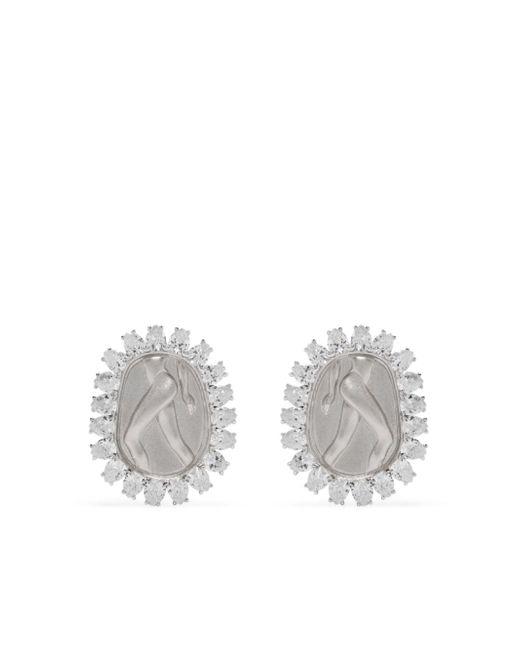 Shushu-Tong Maiden crystal-embellished earrings