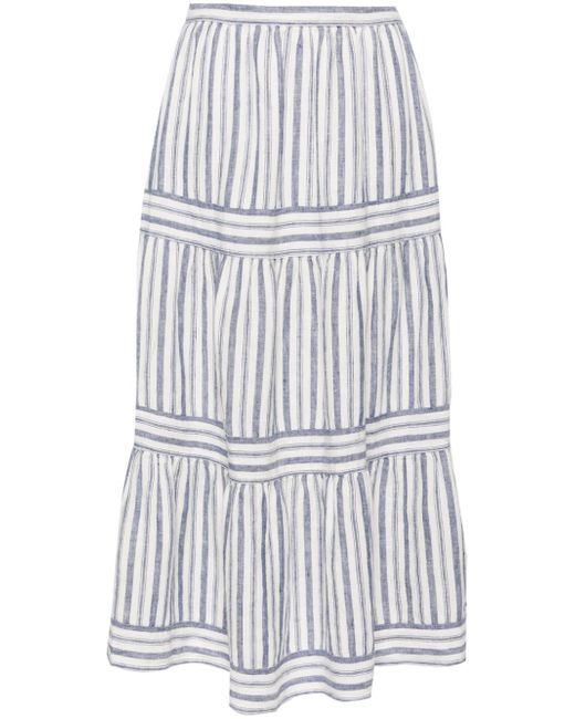 Polo Ralph Lauren striped A-line midi skirt