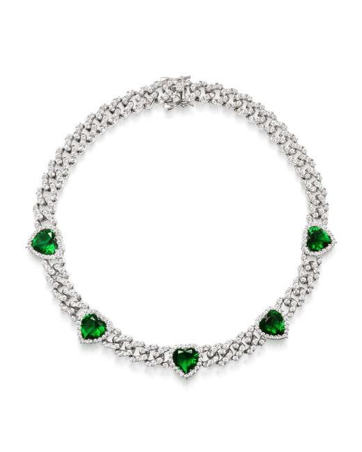 Nialaya Jewelry crystal-embellished choker-chain necklace