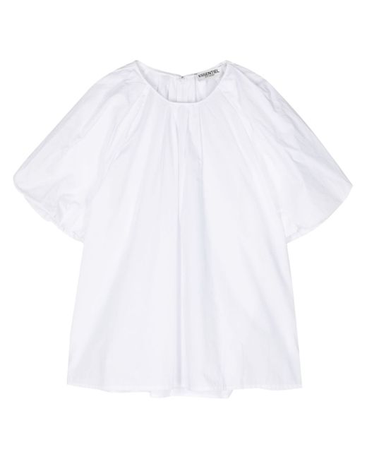 Essentiel Antwerp Fay puff-sleeves cotton blouse