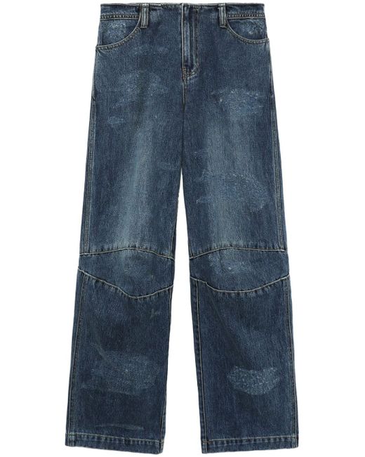 Ader Error Fres high-rise straight jeans