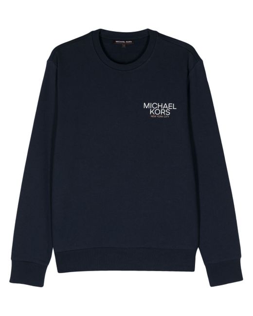 Michael Kors logo-appliqué knitted sweatshirt