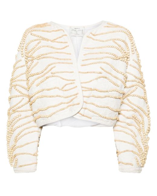 Forte-Forte beaded cropped jacket
