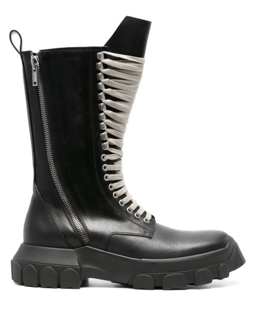 Rick Owens Army Tractor leather boots