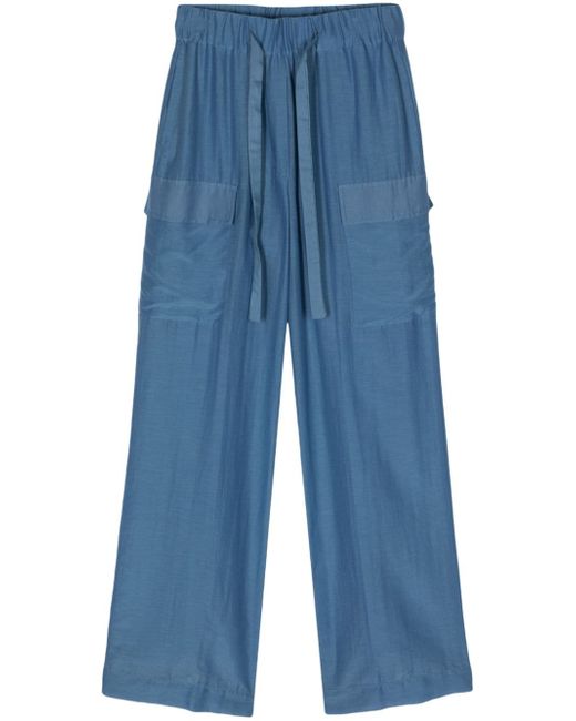 Semicouture wide-leg cargo trousers