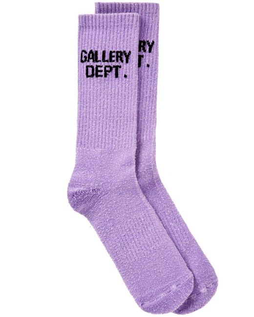 Gallery Dept. Clean intarsia-knit logo socks