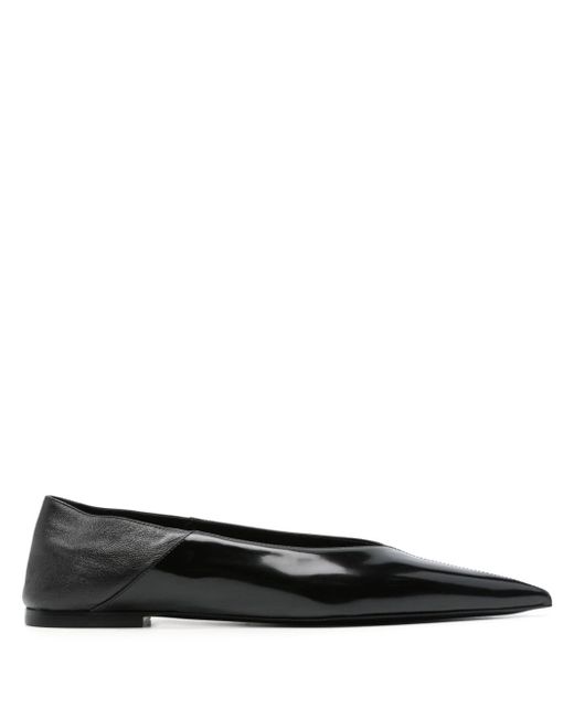 Saint Laurent Nour leather ballerina shoes