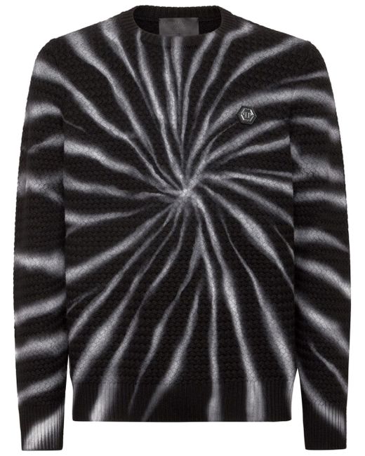 Philipp Plein tie-dye print jumper