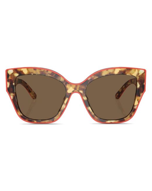 Tory Burch logo-plaque cat-eye frame sunglasses