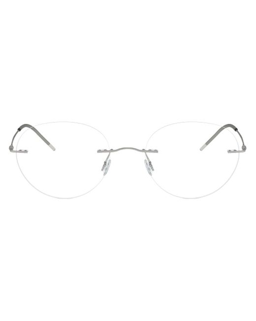 Giorgio Armani rimless round-frame glasses