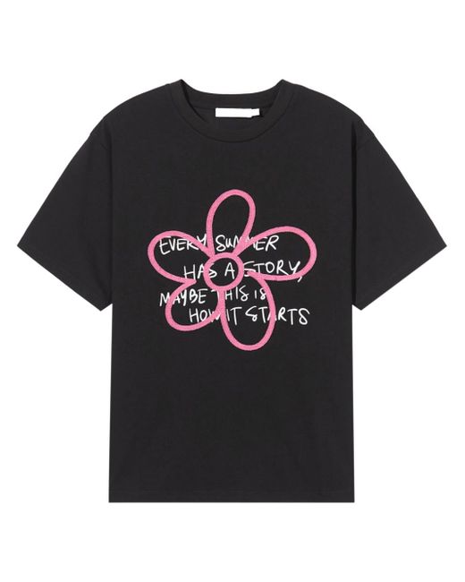 b+ab slogan-print T-shirt