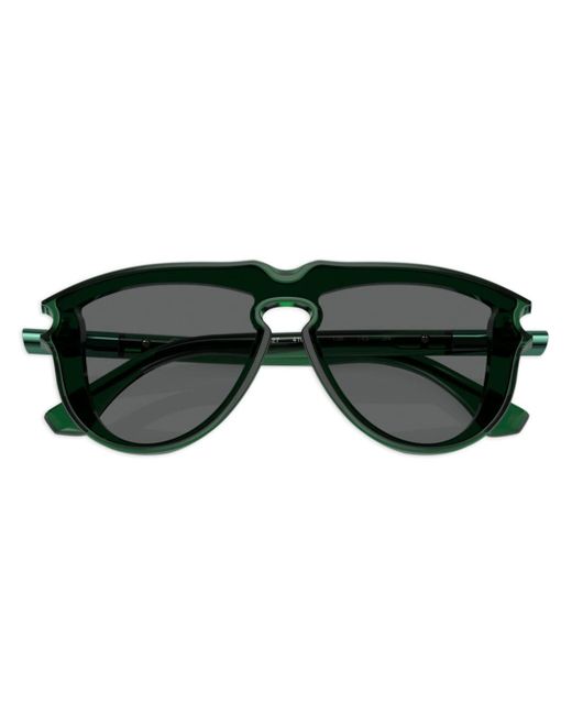 Burberry transparent-design pilot-frame sunglasses