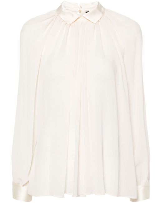 Elisabetta Franchi bow-detail georgette blouse