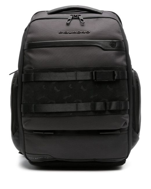 Piquadro logo-plaque panelled backpack