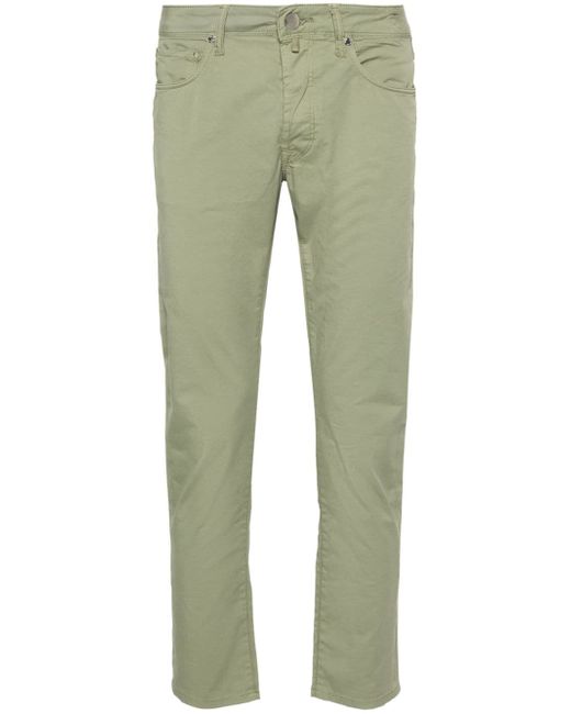 Incotex tapered cotton trousers