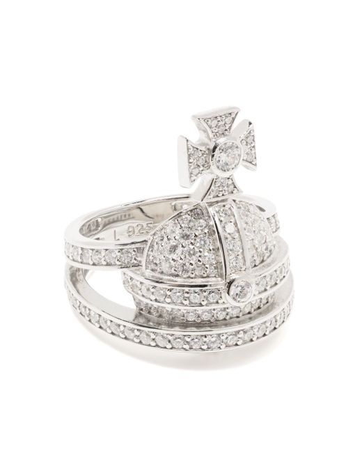 Vivienne Westwood Orb crystal-embellished ring