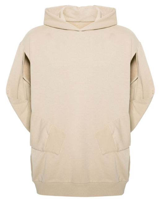 Mm6 Maison Margiela sleeveless cotton-blend hoodie