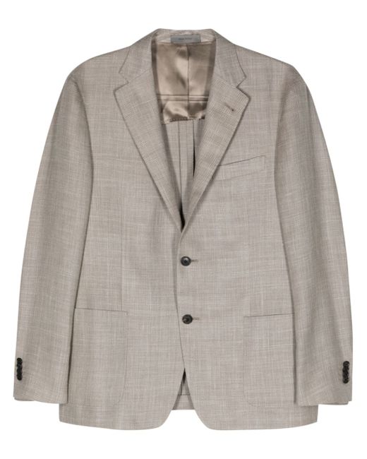 Corneliani single-breasted wool-blend blazer