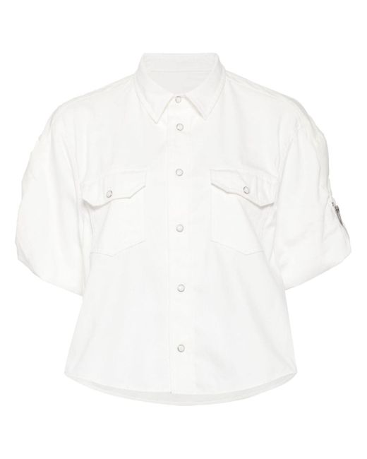 Sacai flap-pocket cotton shirt