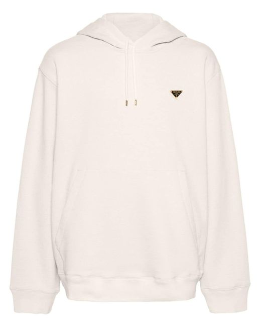 Prada triangle-logo hoodie